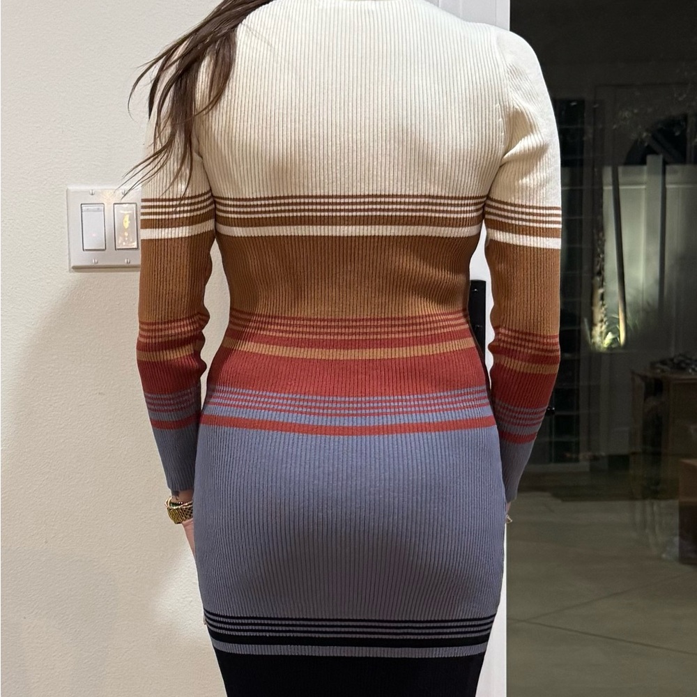 Striped Ribbed Knit Dress or duster!
